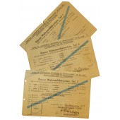 Fahrkarte für Wehrmachtssoldaten für den Zug von der Front in Wolchow nach Hause in Köln